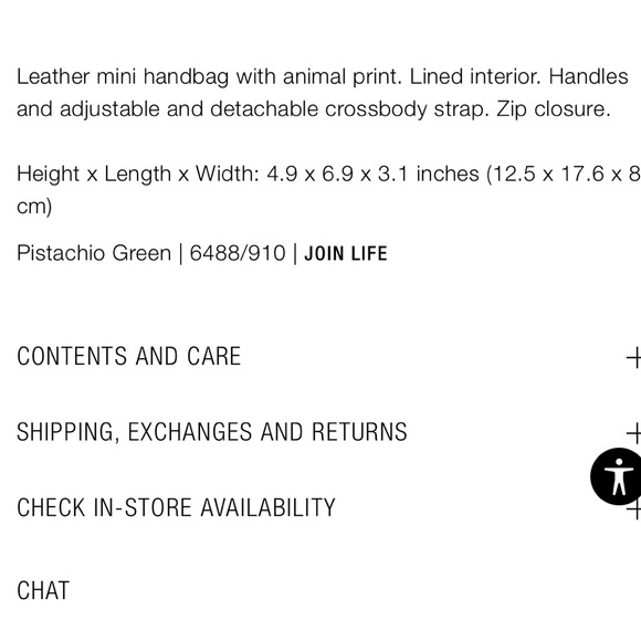 pistachio green mini leather croc design bag - Picture 8 of 13